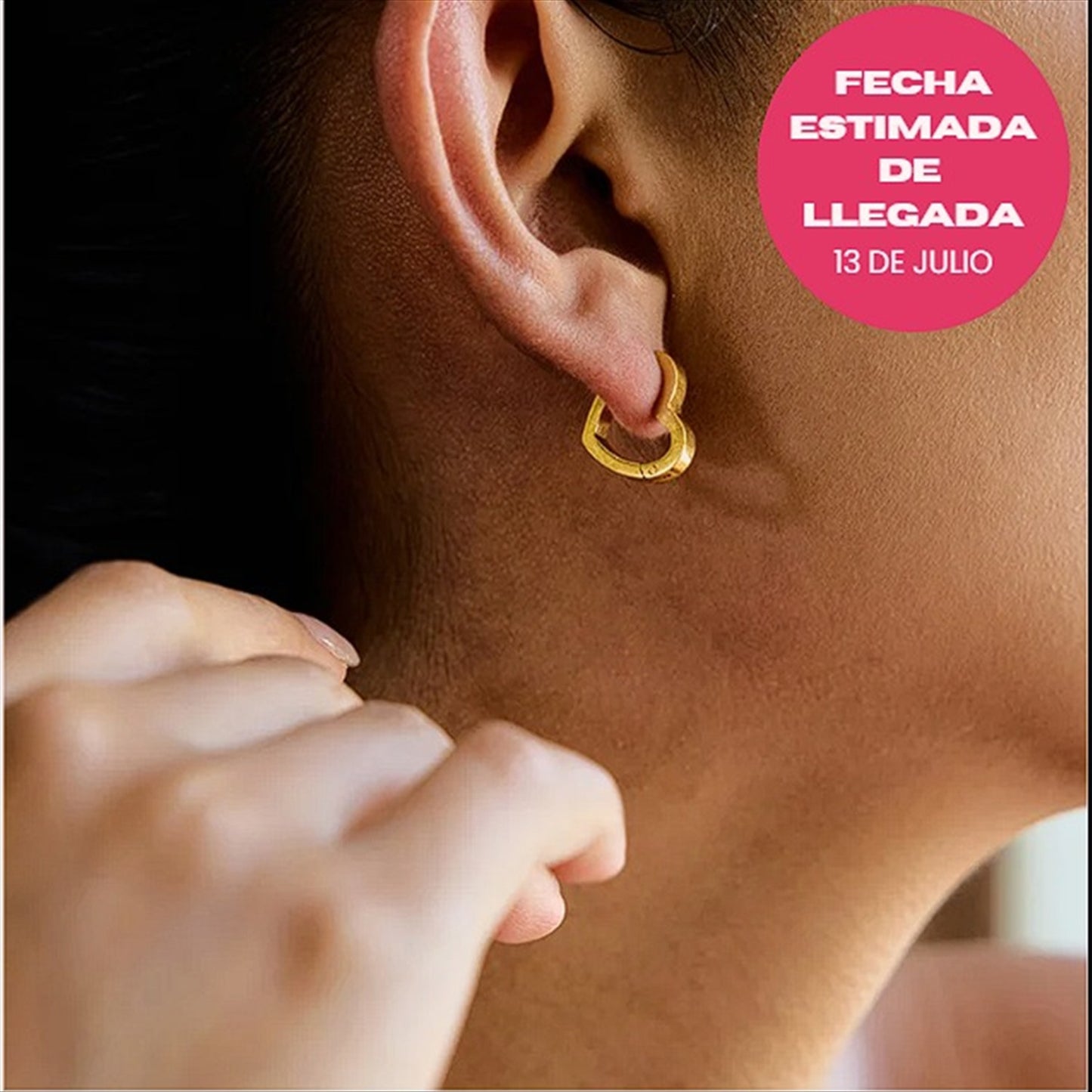 Aretes Corazon Mini dorados