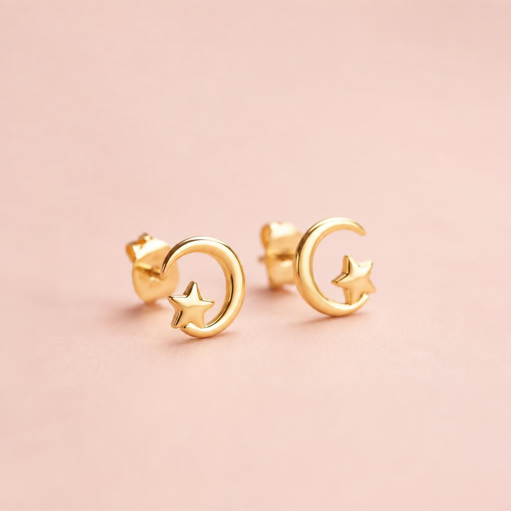 Aretes Sailor Moon dorados
