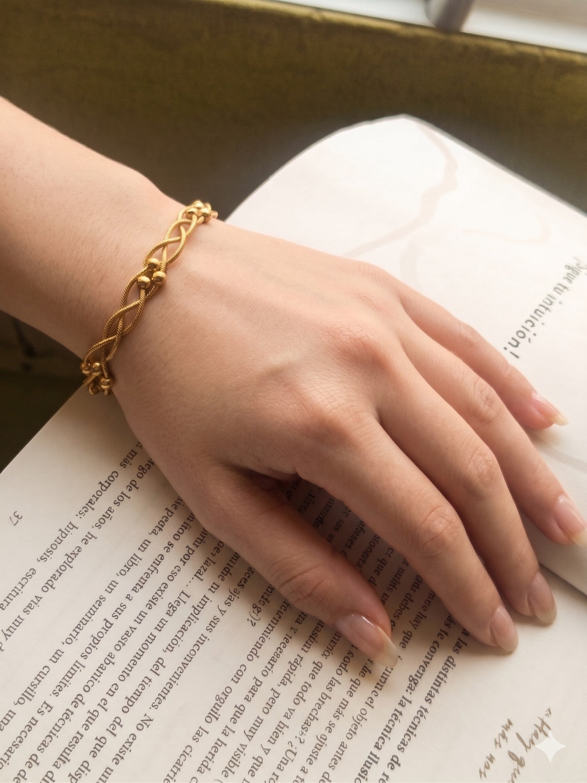 Pulsera Trenzada dorada