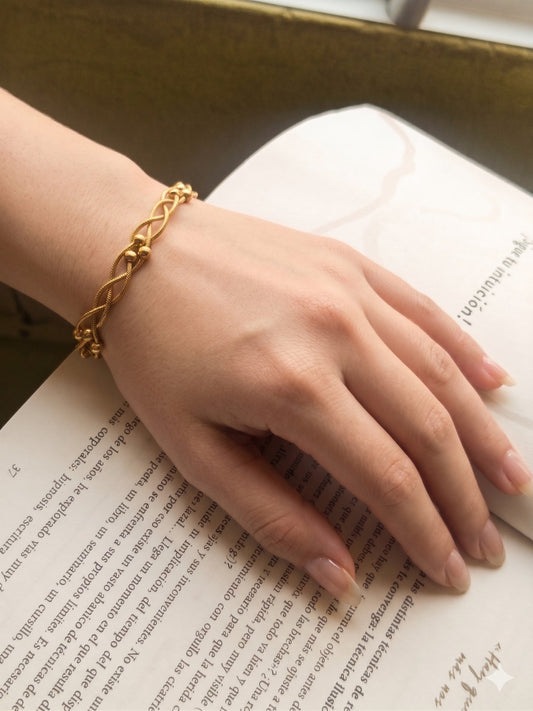 Pulsera Trenzada dorada
