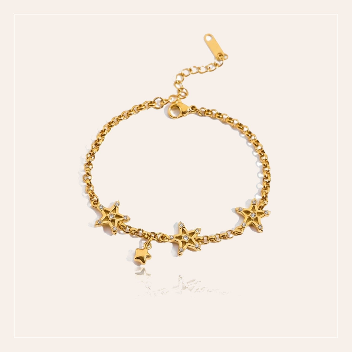 Pulsera Estrellada con estrellas de circonita
